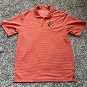 OSU Oklahoma State Cowboys Pistol Pete Antigua Golf Shirt Men’s Large Orange